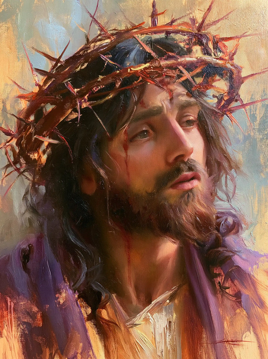 Jesus Crowned with Thorns — The Gaze through Rosy Daylight