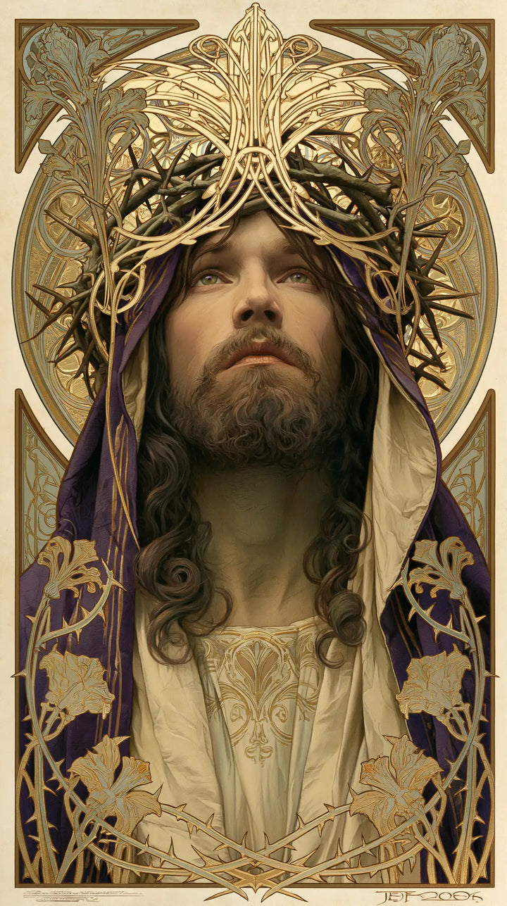Jesus Crowned with Thorns — The Pale Veil in the Engraved Garden