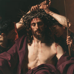 Jesus Crowned with Thorns — The Mocking Hands beneath the Dark Arch