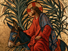 Jesus Enters Jerusalem – Sacred Art Nouveau · Landscape no. 3