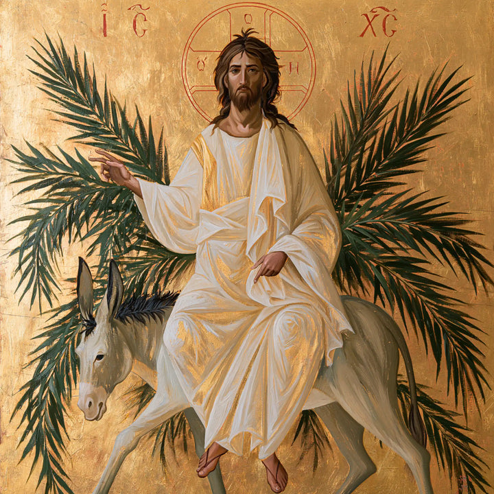 Jesus Enters Jerusalem – Contemporary Byzantine · Square no. 4