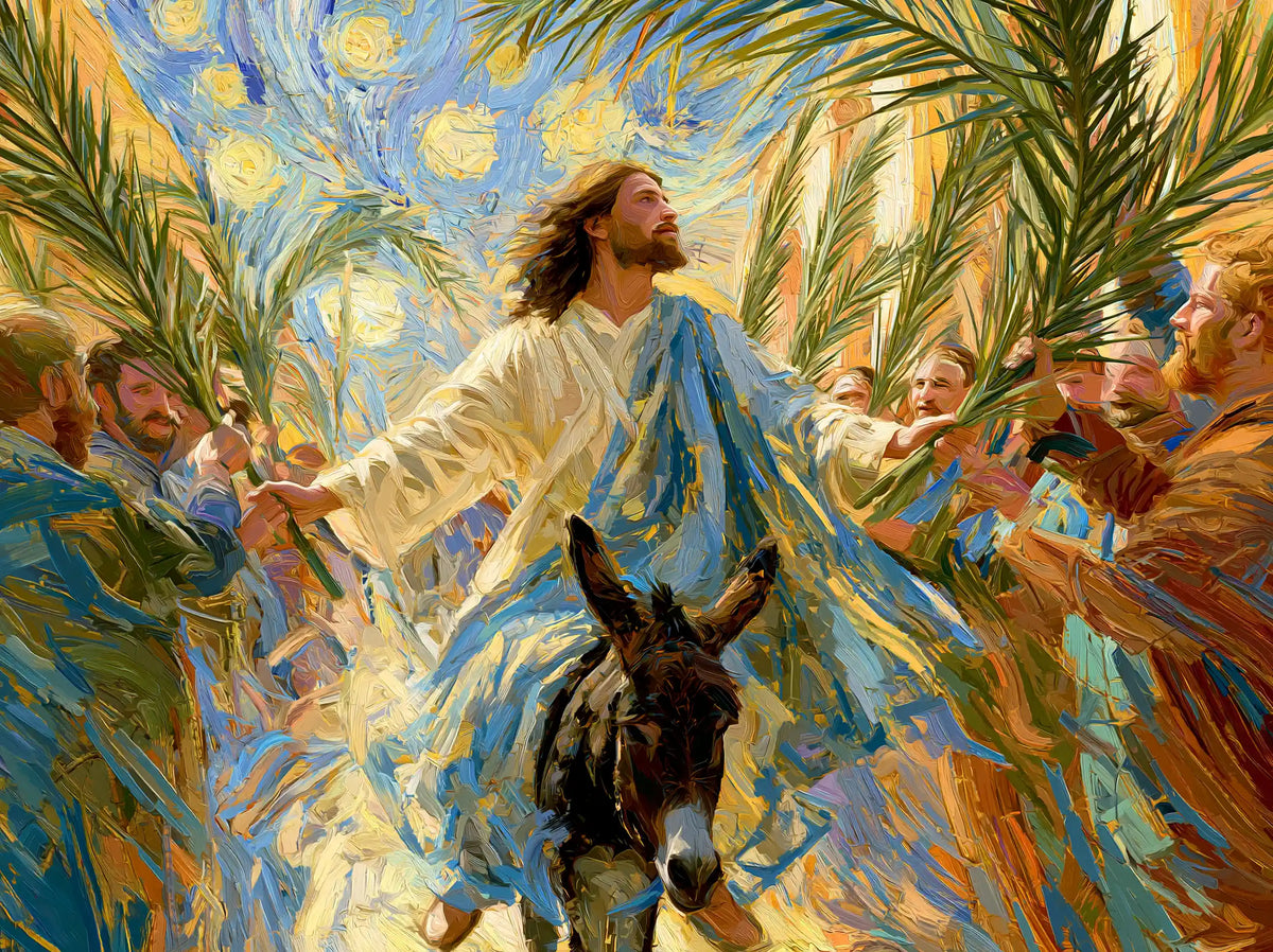 Jesus Enters Jerusalem – Post-Impressionist · Landscape no. 4