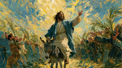 Jesus Enters Jerusalem – Post-Impressionist · Landscape no. 13