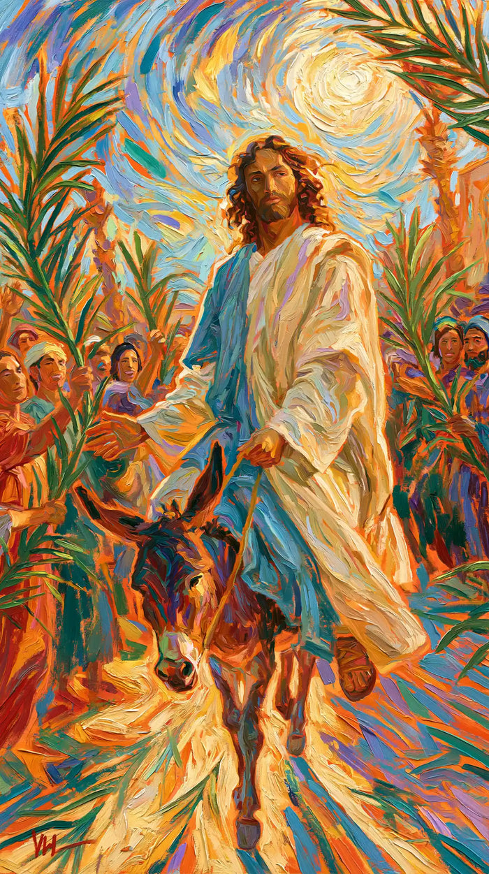 Jesus Enters Jerusalem – Post-Impressionist · Portrait no. 5