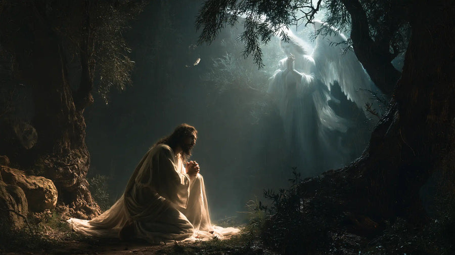 Jesus in Gethsemane — Comfort in the Blue Night