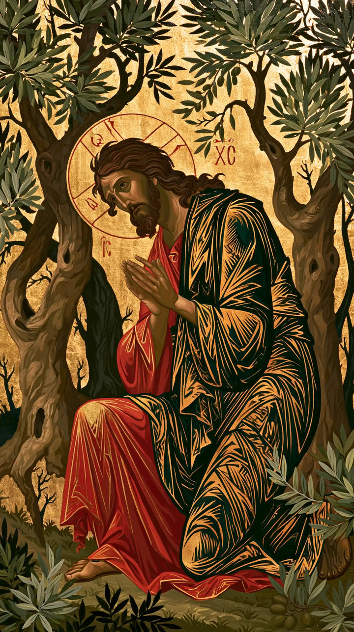 Jesus in Gethsemane — The Embroidery of Prayer