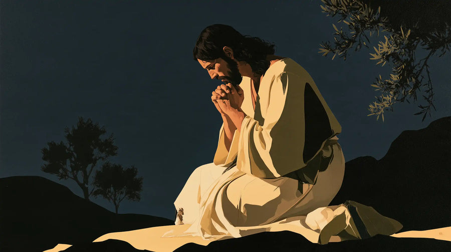 Jesus in Gethsemane - Contemporary Minimalism · Landscape n° 7