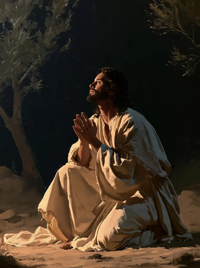 Jesus in Gethsemane - Contemporary Minimalism · Portrait n° 9