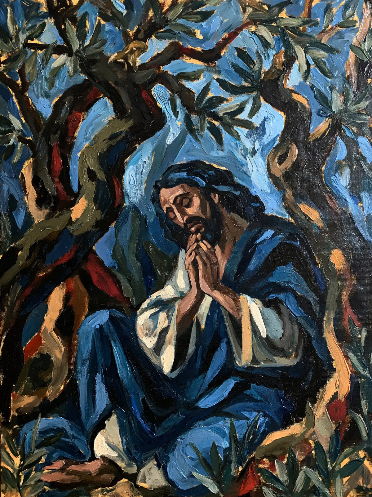 Jesus in Gethsemane - Expressionist · Portrait n° 15