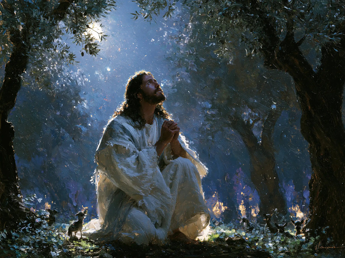 Jesus in Gethsemane - Impressionist · Landscape n° 2