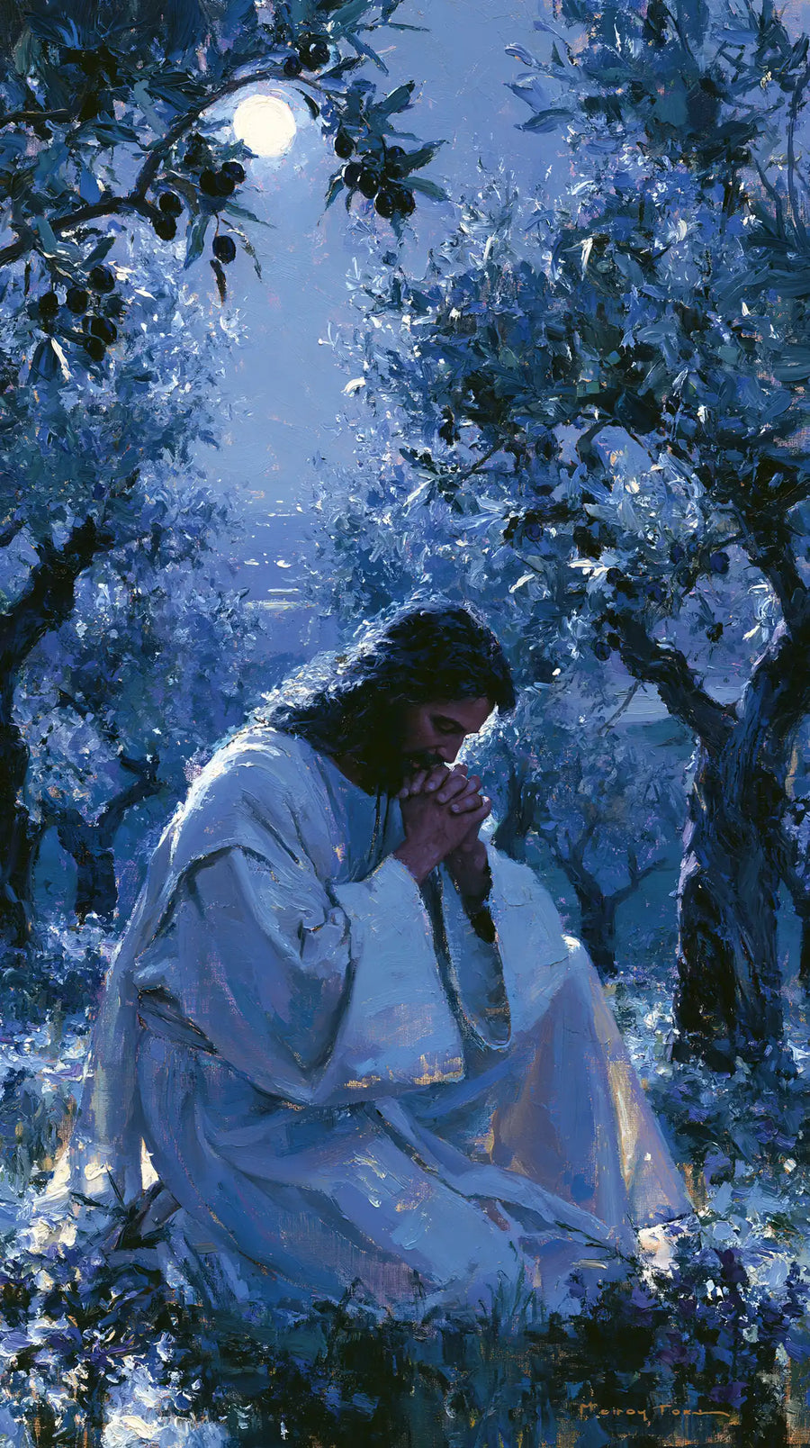 Jesus in Gethsemane - Impressionist · Portrait n° 6