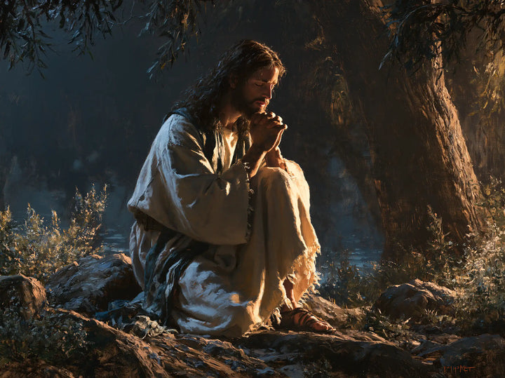 Jesus in Gethsemane - Sacred Agony · Landscape n° 2