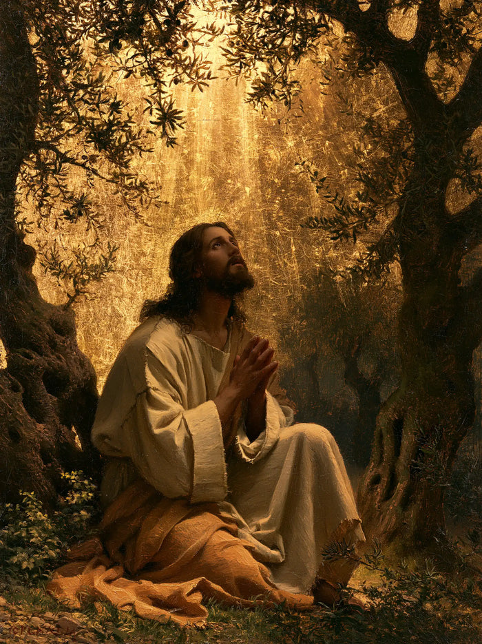 Jesus in Gethsemane - Sacred Gold · Portrait n° 12