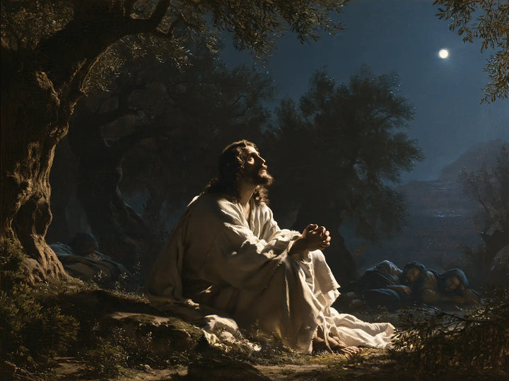 Jesus in Gethsemane — Prayer at the Edge of Sleep