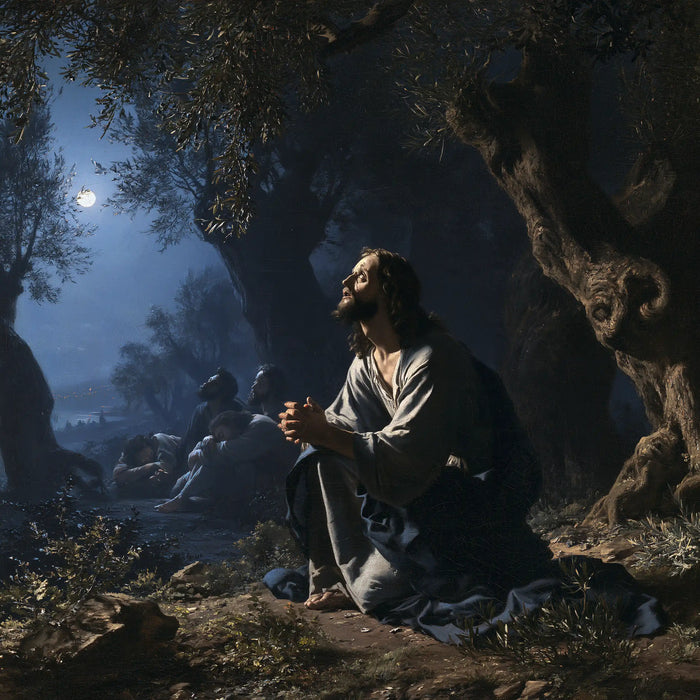 Jesus in Gethsemane - Jesus and the Sleeping Apostles · Square n° 2