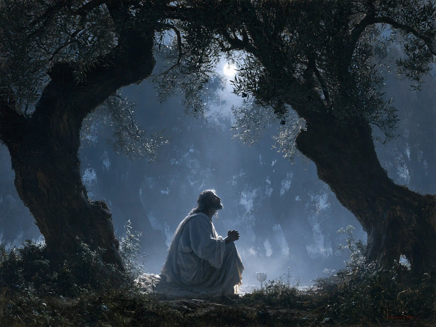 Jesus in Gethsemane — Silence in the Arch of Mist