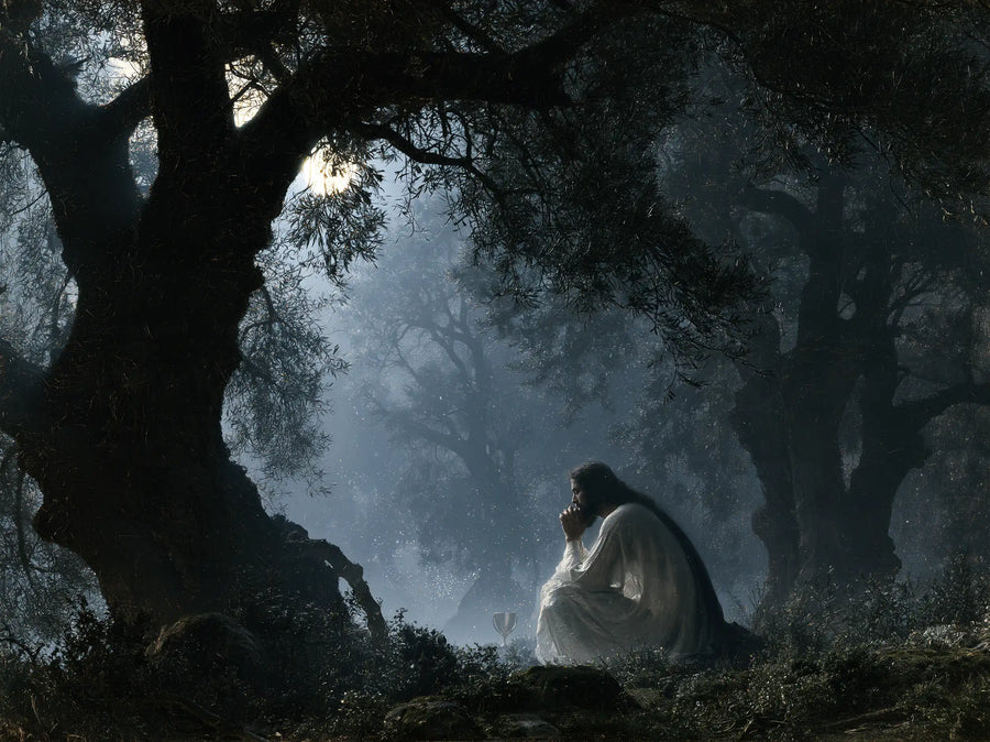 Jesus in Gethsemane - Symbolist · Landscape n° 2