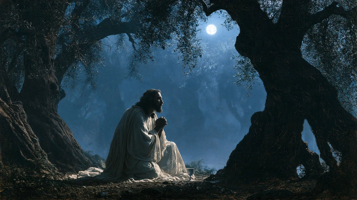 Jesus in Gethsemane - Symbolist · Landscape n° 13