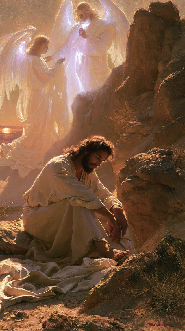 Jesus in the Desert - Angels After the Temptation · Portrait n° 3