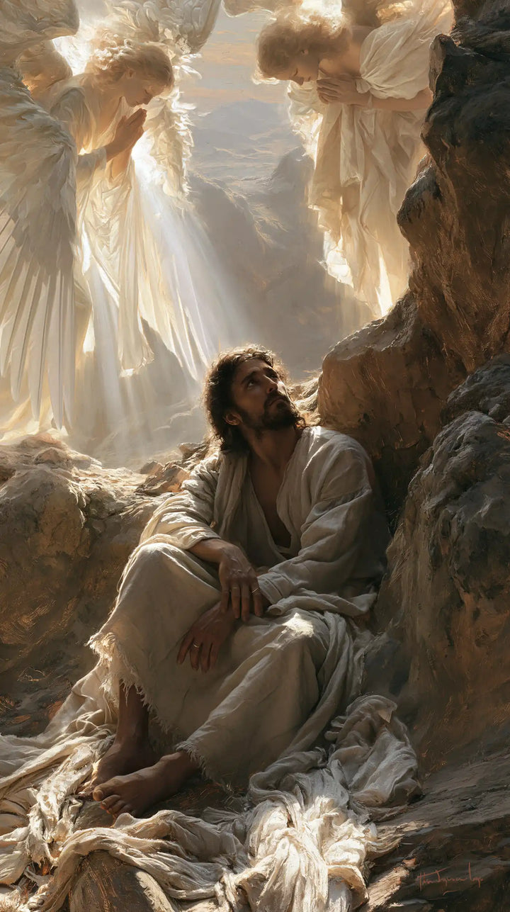 Jesus in the Desert - Angels After the Temptation · Portrait n° 8
