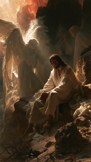 Jesus in the Desert - Angels After the Temptation · Portrait n° 22