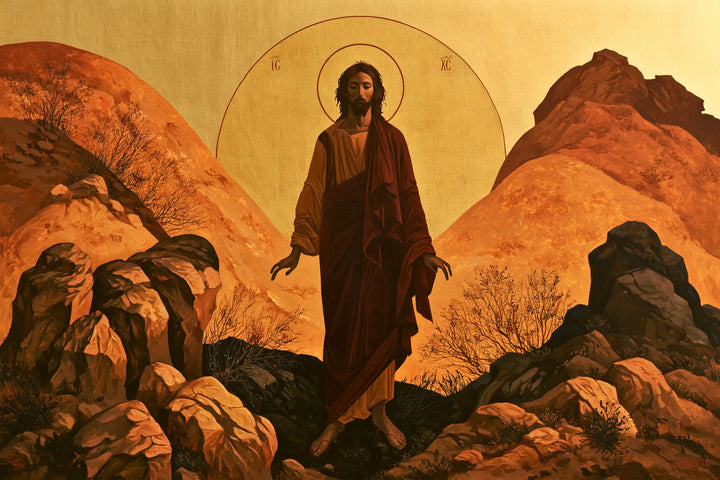 Jesus in the Desert - Contemporary Byzantine · Landscape n° 11