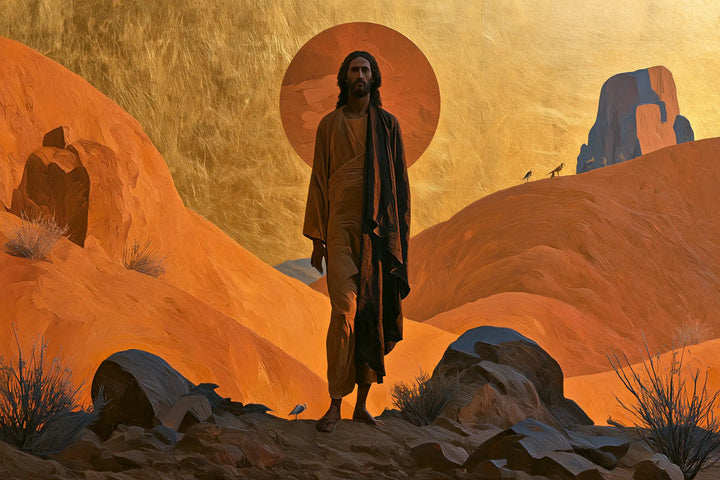 Jesus in the Desert - Contemporary Byzantine · Landscape n° 12