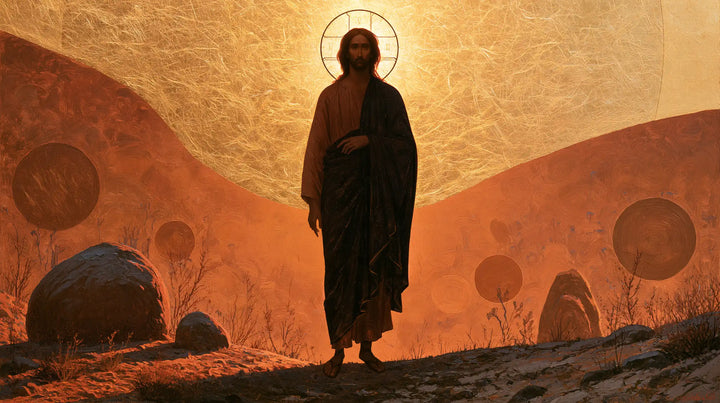 Jesus in the Desert - Contemporary Byzantine · Landscape n° 13