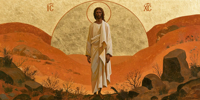 Jesus in the Desert - Contemporary Byzantine · Landscape n° 19