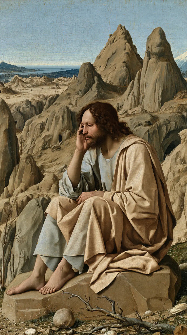 Jesus in the Desert - Florentine Renaissance · Portrait n° 7