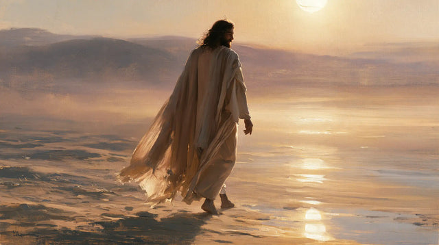 Jesus in the Desert — The Mantle Borne Towards the Horizon