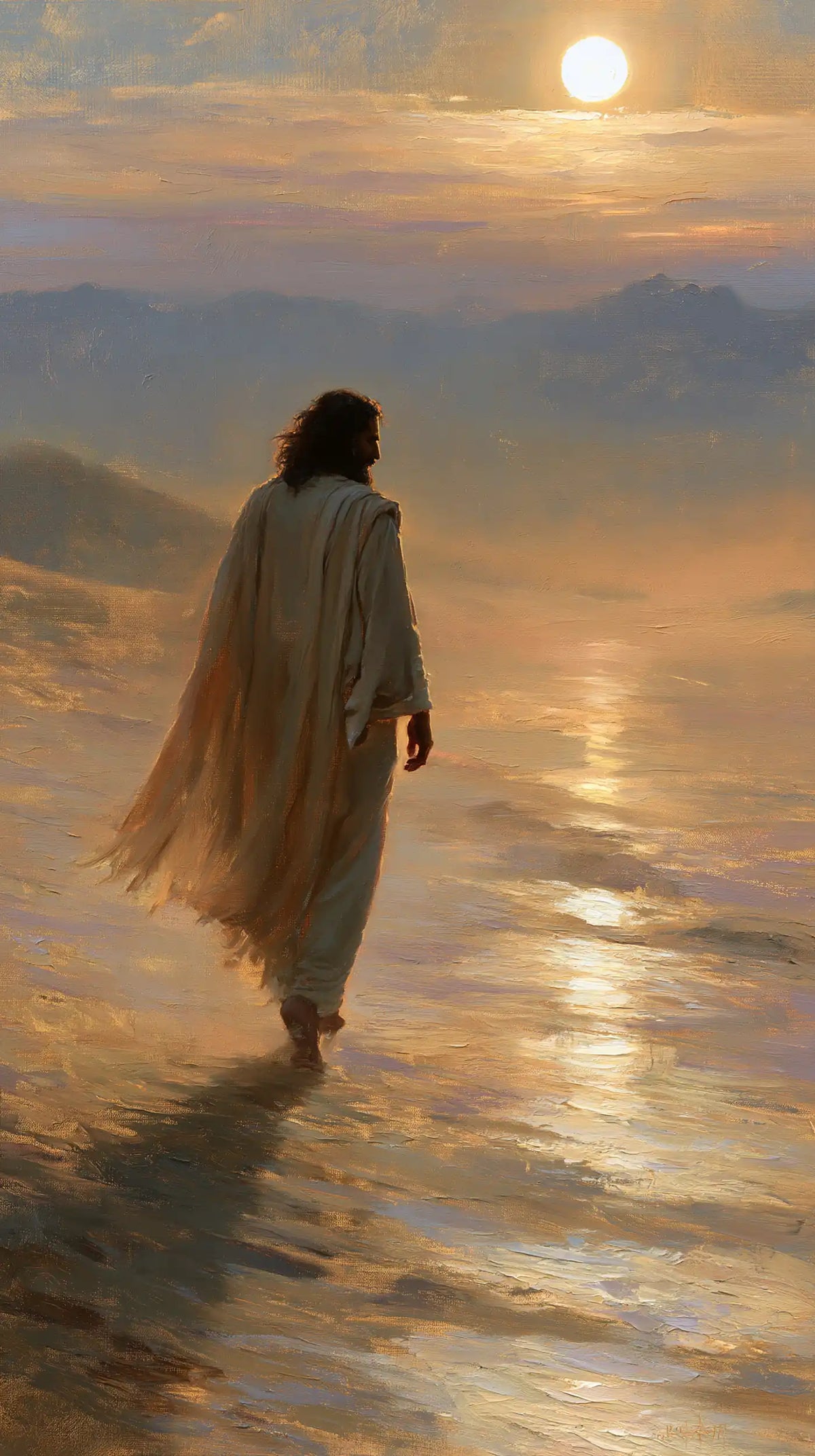 Jesus in the Desert — The Step in the Bronze Evening
