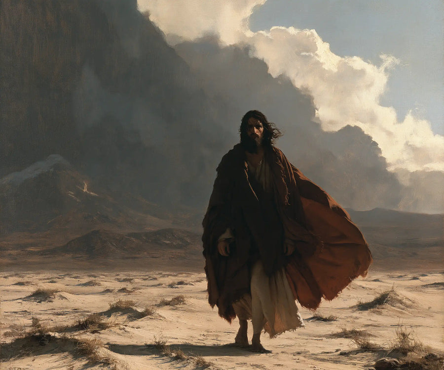Jesus in the Desert - The Inner Struggle · Landscape n° 2