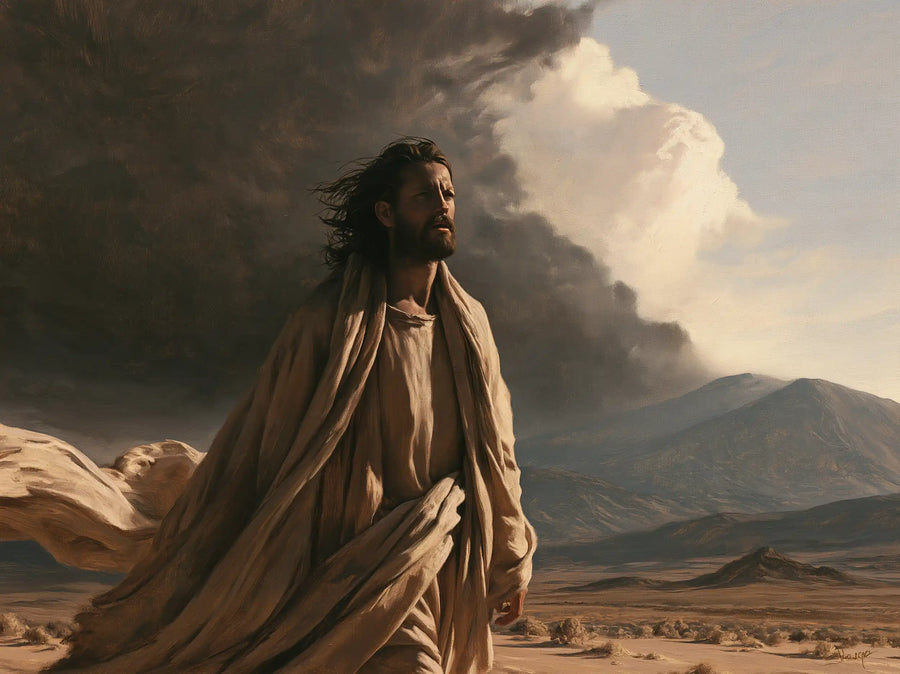 Jesus in the Desert - The Inner Struggle · Landscape n° 8