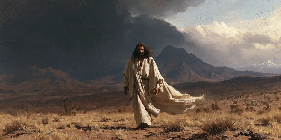 Jesus in the Desert - The Inner Struggle · Landscape n° 19