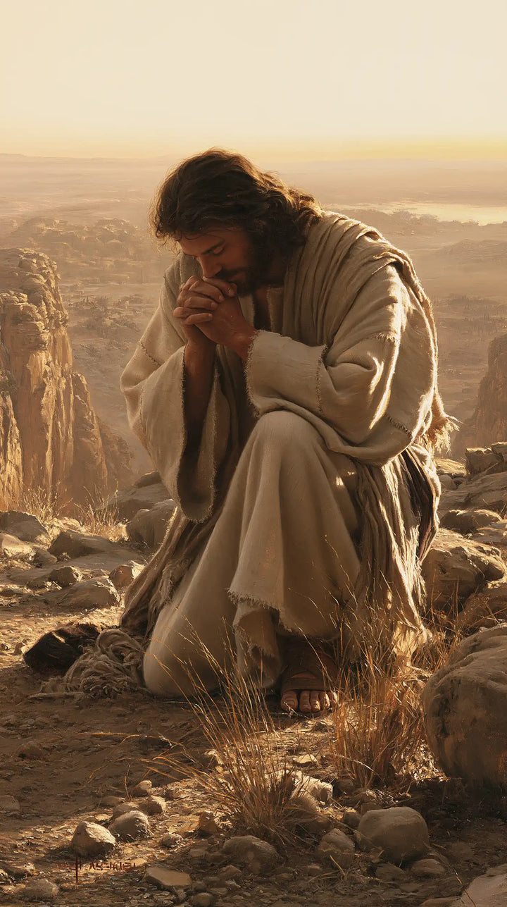 Jesus in the Desert - Jesus in Prayer · Portrait n° 9