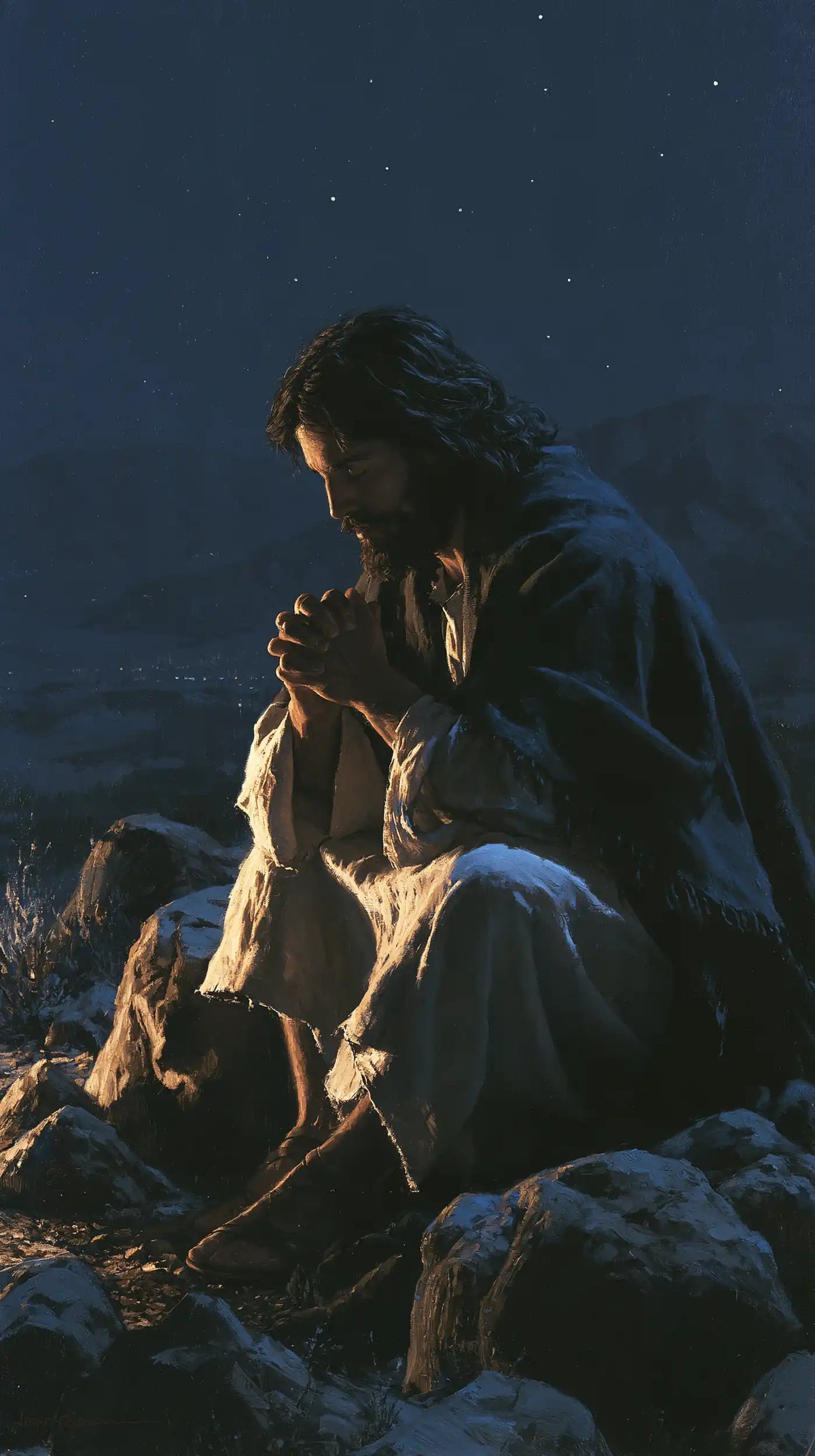 Jesus in the Desert — Contemplation at the Edge of Ivory Cloth
