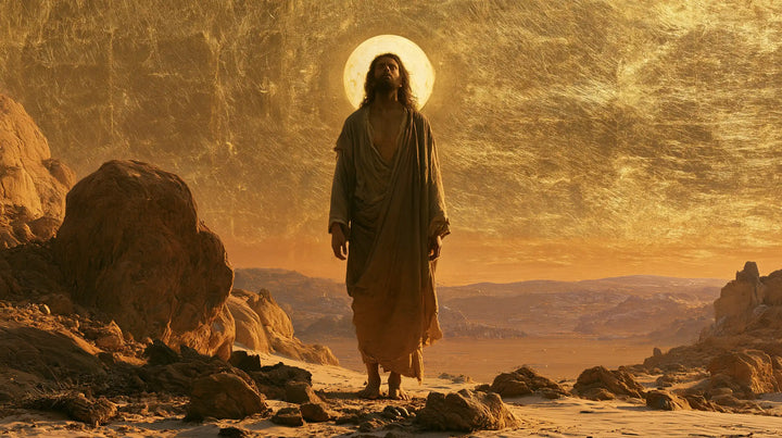 Jesus in the Desert - Sacred Gold · Landscape n° 13