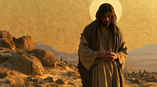 Jesus in the Desert - Sacred Gold · Landscape n° 15