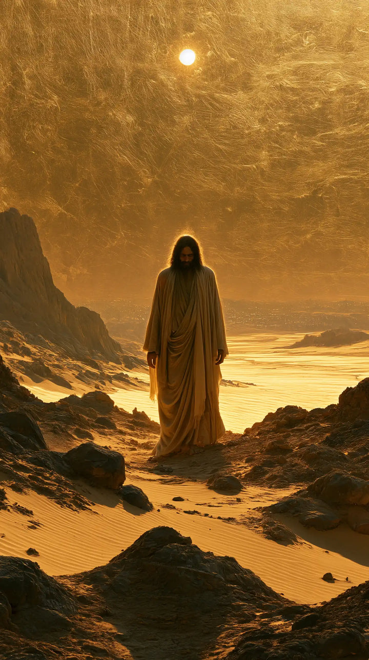 Jesus in the Desert - Sacred Gold · Portrait n° 21