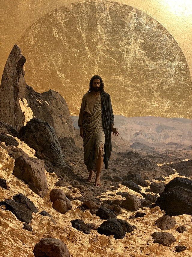 Jesus in the Desert - Sacred Gold · Portrait n° 23