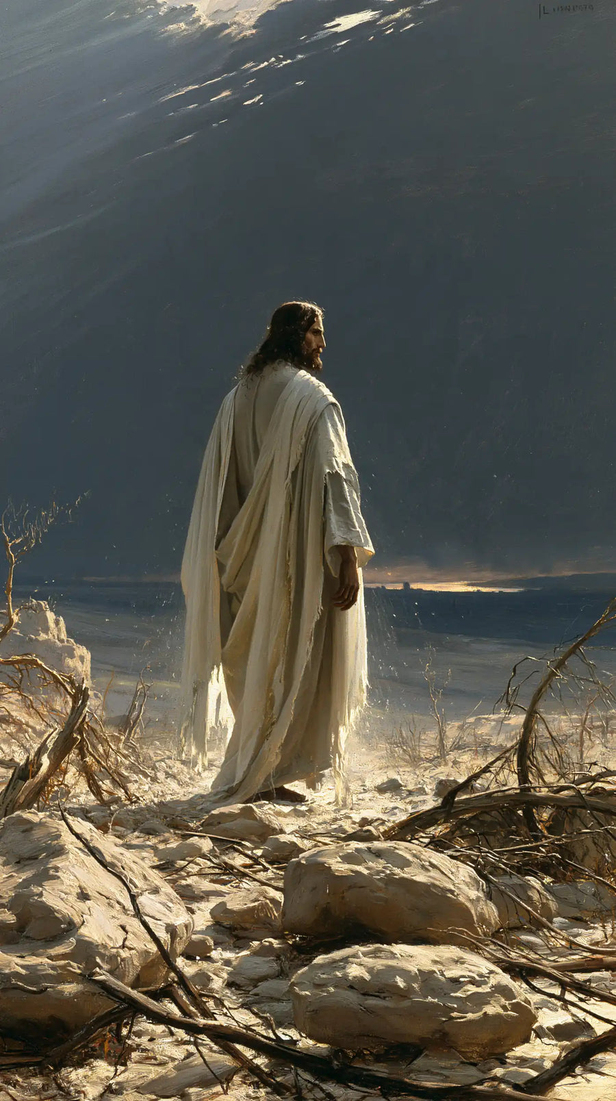 Jesus in the Desert - Symbolist · Portrait n° 23