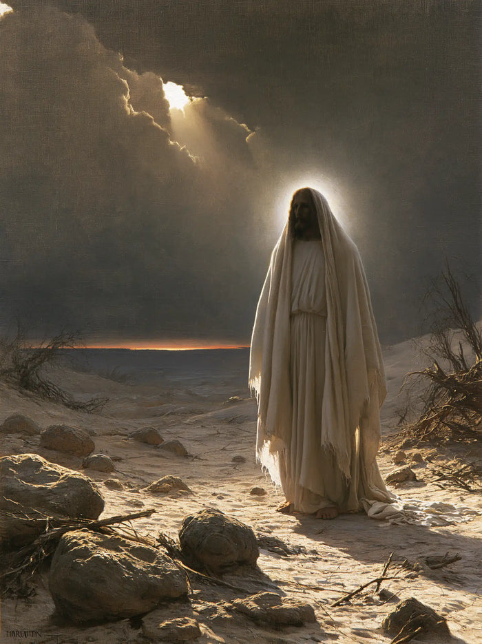 Jesus in the Desert - Symbolist · Portrait n° 29