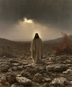 Jesus in the Desert — The Linen Robe beneath the Narrow Promise