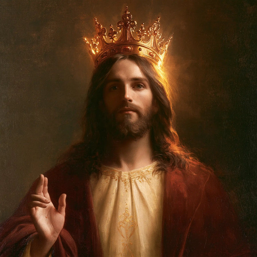 Jesus the King - Close Royal Portrait · Square n° 4