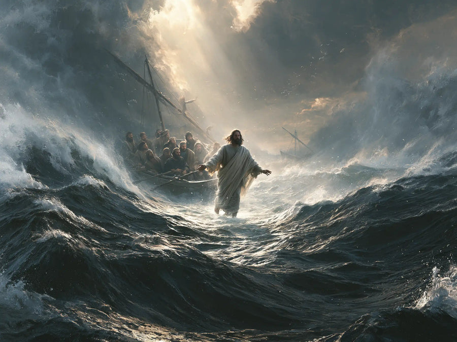 Jesus Walking on Water - Explosion of Movement · Landscape n° 4