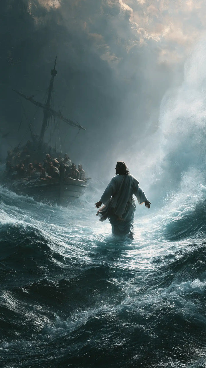 Jesus Walking on Water - Explosion of Movement · Portrait n° 25