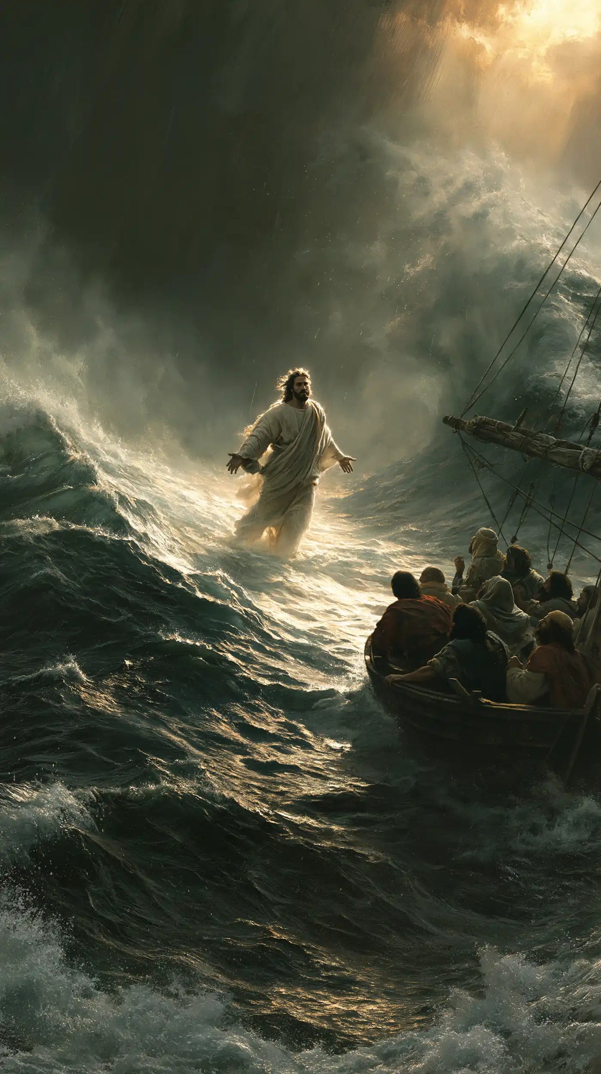 Jesus Walking on Water — The Meeting in the Golden Corridor