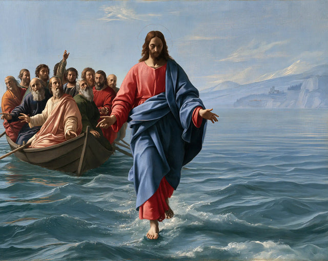 Jesus Walking on Water — The Presence beside the Peaceful Lake