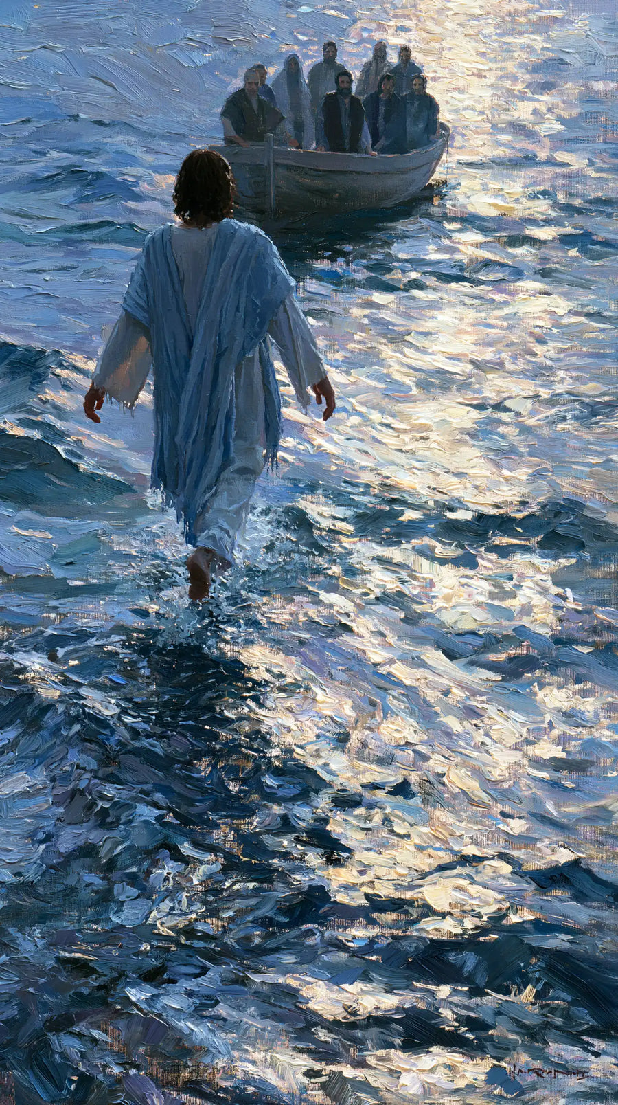Jesus Walking on Water - Impressionist · Portrait n° 1